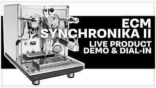 Coffee Seminar  ECM Synchronika II  Eureka Atom W 65 amp Varia VS6 [upl. by Gareri816]