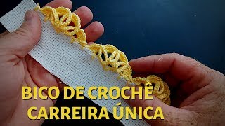 BICO DE CROCHÊ  CARREIRA ÚNICA [upl. by Lawrence]