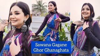 Sawana Gagane Ghor Ghanaghata  Dance Cover By BIDIPTA SHARMA  Rabindra Nritya  Rabindra Sangeet [upl. by Aed]