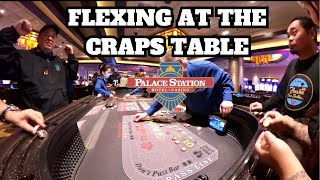 Back for more Action at the Craps Table at the Palace Station Casino in Las Vegas [upl. by Nahk]