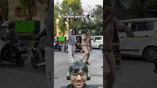 Prank Dance with Indian police funny dance comedy police prank comedian shocked shorts [upl. by Xeno]