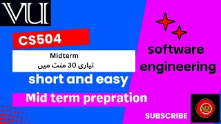 Cs504 midterm prepration foryou pleasesubscribe softwareengineering cs504 [upl. by Boykins473]