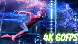 The Amazing Spider Man 2  Spider Man vs Electro  4K 60fps  full final fight scene [upl. by Alikee]