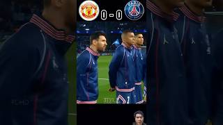 Manchester united vs PSG football psg messi ronaldo shorts [upl. by Cleti]