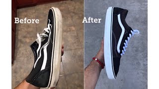 HOW TO CLEAN YOUR VANS LIKE NEW FOR FREE [upl. by Shrier]