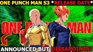 One Punch S3 Announced Release Date 🤩 But Gonna Be Dissapointment😱 Trailer Explained In Hindi [upl. by Isman]