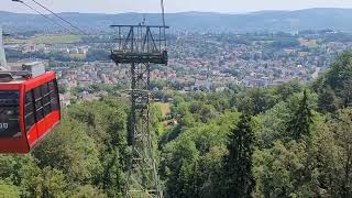 Traveling the EU Switzerland Adliswil to Felsenegg by cable car [upl. by Ettenaej]