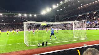 Aston Villa  Douglas Luiz takes a penalty to put Villa 32 up against Burnley [upl. by Alicec837]