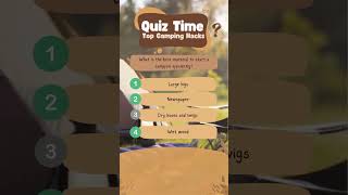 Camping Knowledge Quiz Test Your Outdoor Skills [upl. by Nylikcaj949]