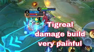 Tigreal Full Damage Build Sacred Hammer Pushing layo sa kauban mobilelegends mobile [upl. by Mendy231]