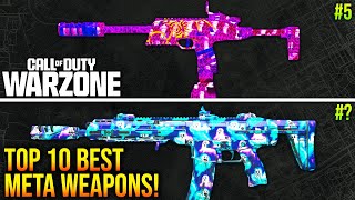 WARZONE New TOP 10 BEST META WEAPONS Ranked WARZONE Best Loadouts [upl. by Genie92]