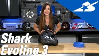 Shark Evoline 3 Mezcal Chrome Review  Motorcycle Superstore [upl. by Mcclish]