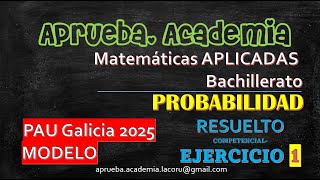 Modelo PAU25GaliciaMatematicas Aplicadasejercicio 1 Aprueba Academia [upl. by Eohce405]