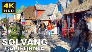 4K HDR Solvang California Walking Tour  2023 [upl. by Bausch939]