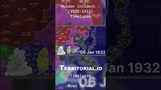 Japanese Invasion of Manchuria in territorialio  Road to WW2 shorts territorialio war ww2 [upl. by Enom802]