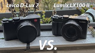 Panasonix DC LX100 ii vs Leica D Lux 7 comparison [upl. by Cherilyn240]