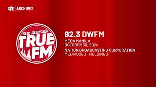 DWFM  quot923 Radyo Singko True FMquot scoped aircheck 30OCT2024 [upl. by Nywra]