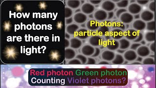 How many photons in light  Quantitative estimate of photons in light  snano simplescientists [upl. by Jaquelin]