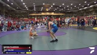 145 Lbs Champ Round 2  Hayden Fulkerson TX Vs Trey Dillow KS C1eb [upl. by Sutsuj]