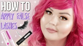 How To Apply False Lashes  Hooded Eyes [upl. by Haronid]