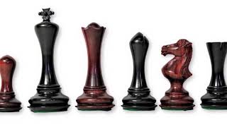 45 Inch Empire Series Padauk amp Ebony Chess Pieces [upl. by Nho]