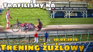 TRENING ŻUŻLOWY‼️MAMY FARTA Wilki Krosno MotoQba 30032024 Krosno WilkiKrosno [upl. by Aneekat]