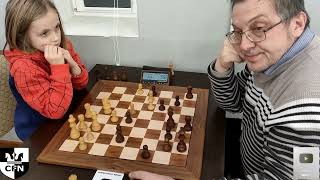 Alice 1617 vs IM Coach 2015 Chess Fight Night CFN Rapid [upl. by Kimmi723]