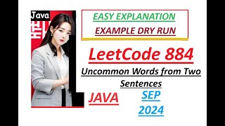 Uncommon Words from Two Sentences  Leetcode 884  Java  Developer Coder [upl. by Kcin]