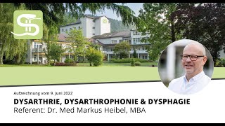 Dysarthrie Dysarthrophonie amp Dysphagie [upl. by Nerej4]