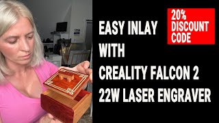 Creality Falcon 2 laser engraver Elevate your woodworking skills with inlays InlayMoney [upl. by Woodruff]