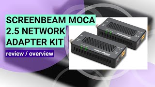 ScreenBeam ECB7250K02 MoCA 25 Adapter Review Boost Your Internet Speed [upl. by Ecar]