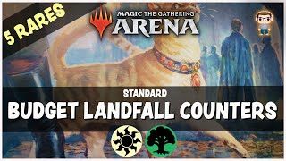 BUDGET SELESNYA LANDFALL COUNTERS  Just 5 RARES  Standard MTG Arena [upl. by Anwahsar]