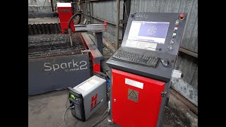 Przecinarka plazmowa CNC Spark 2 2030 Hypertherm 105 [upl. by Derreg335]