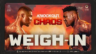 LIVE WEIGHIN  ANTHONY JOSHUA vs FRANCIS NGANNOU  KNOCKOUT CHAOS 💥 [upl. by Noislla476]