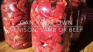 Canning Meat Super Easy Raw Pack [upl. by Wessling]