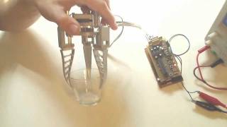 Adaptive gripper based on FESTO FinGripper fingers [upl. by Aihsinat]