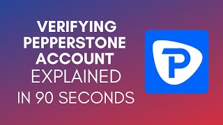 How To Verify Pepperstone Account 2024 [upl. by Ennayllek]