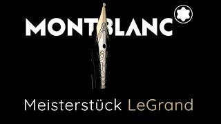 Montblanc Meisterstück Fountain Pen  146 Legrand  GoldPlated [upl. by Yrolam]