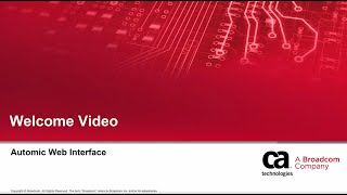 Automic Web Interface Basics  Welcome [upl. by Onirefez]
