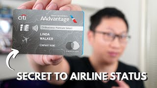 Secret to Airline Status CitiBusiness  AAdvantage Platinum Select Mastercard [upl. by Nna]