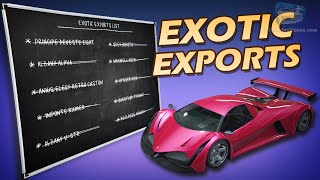 GTA Online Los Santos Tuners  Exotic Exports Guide All Vehicles Locations [upl. by Morgen]