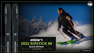 2022 Elan Ripstick 96 Black Edition Ski Review with SkiEssentialscom [upl. by Aleirbag]