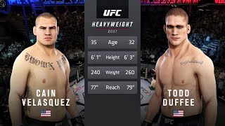 CAIN VELASQUEZ VS TODD DUFFEE UFC [upl. by Sakul505]