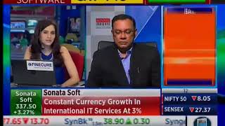 Sonata Softwares CFO Prasanna Oke interviewed by CNBC TV 18 [upl. by Negam]