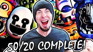 5020 MODE COMPLETE  FNAF ULTIMATE CUSTOM NIGHT  Everything FINISHED [upl. by Analed]