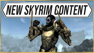 Skyrim Anniversary Edition Gameplay  Trying The New Creation Club Content [upl. by Eanerb]