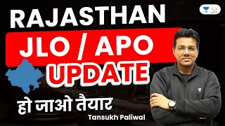 Rajasthan APO  JLO Update  Be Ready  Tansukh Paliwal  Linking Laws [upl. by Salomie695]