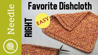 How to Knit  Grandmas Favorite Dishcloth  Beginner Right Handed [upl. by Sinaj]