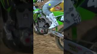 Not ideal riding conditions for Levi Kitchen 😳SupercrossLIVE [upl. by Dustman51]