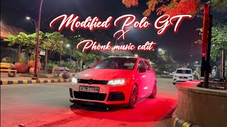 Modified Polo Gt Tsi night shoot montage  Interior  exterior modifications  phonk music edit [upl. by Inail338]